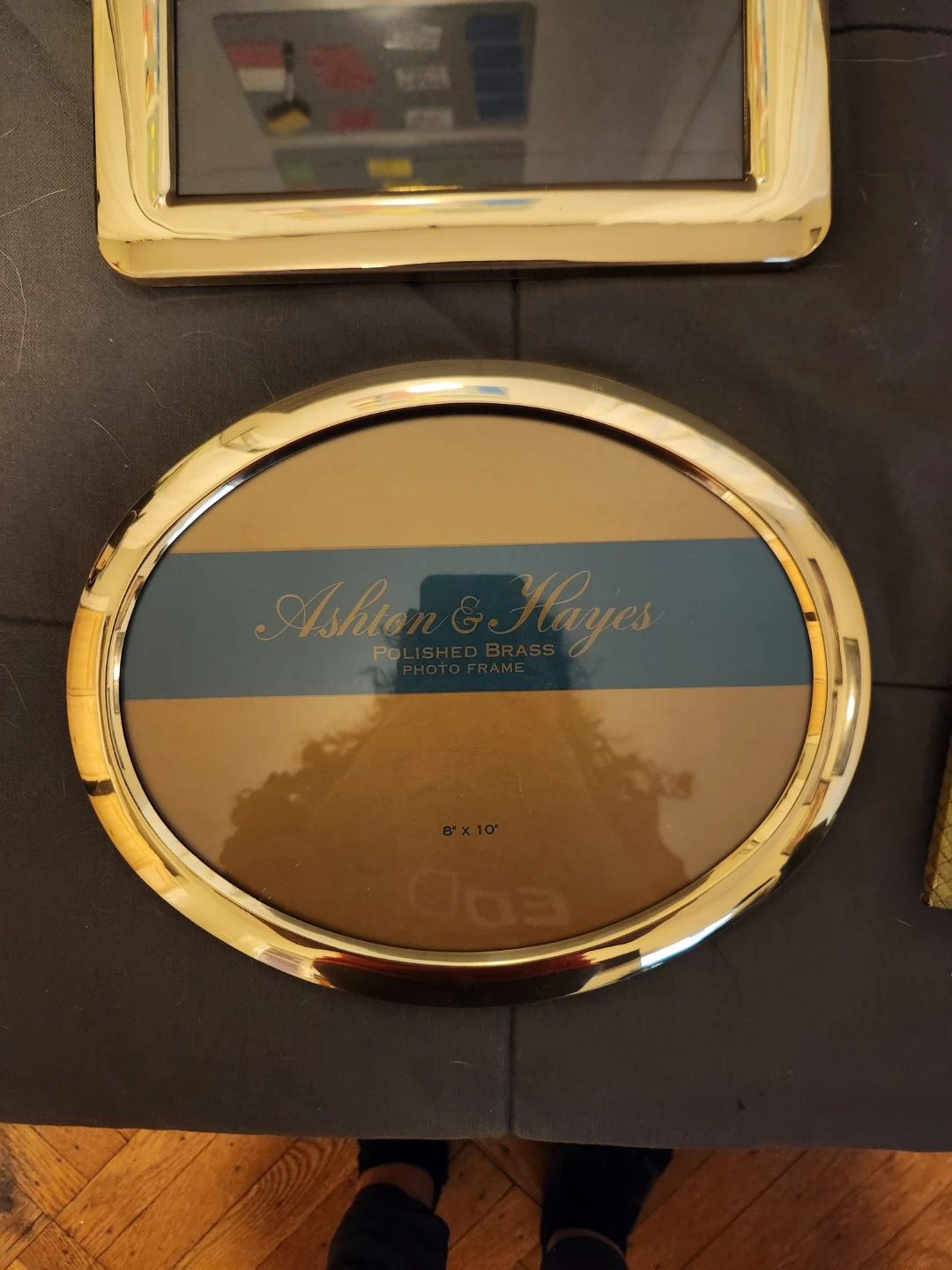Ashton & Hayes Oval Polished Brass Photo Frame 8" x 10" ⚽