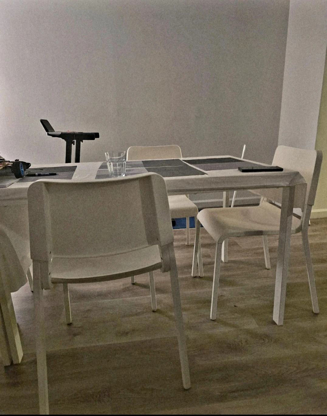 White Dining Table and Chairs Set (4)
