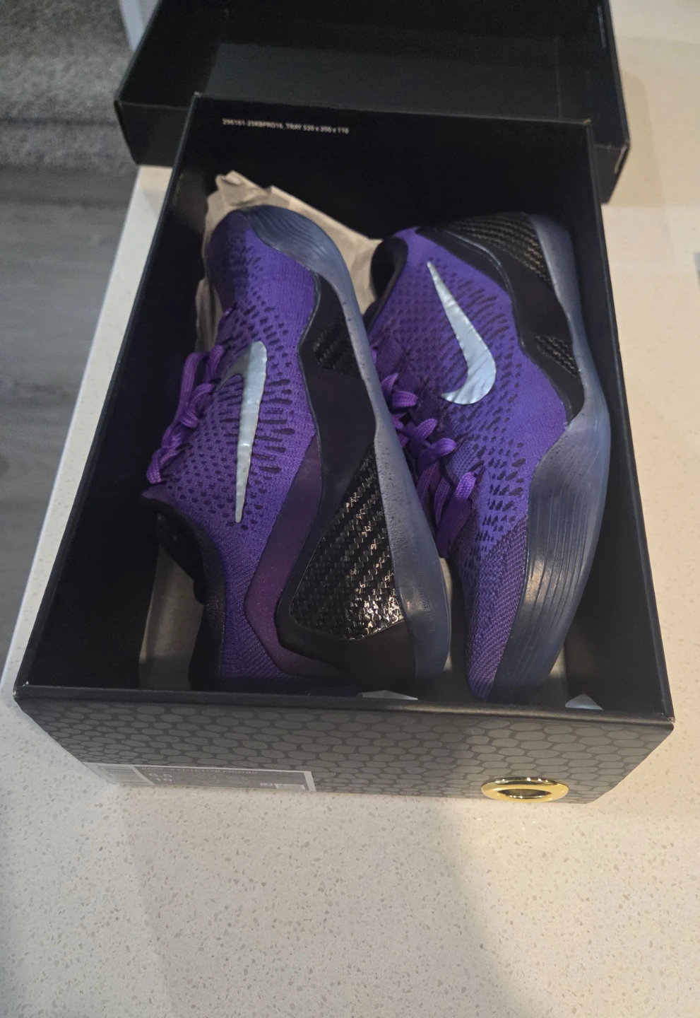 Nike Kobe IX Elite Low Pro Turbo Purple Basketball Shoes - photo 4