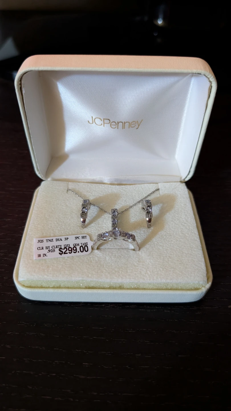 JCPenney 3-Piece Gem Tanz & Diamond Jewelry Set