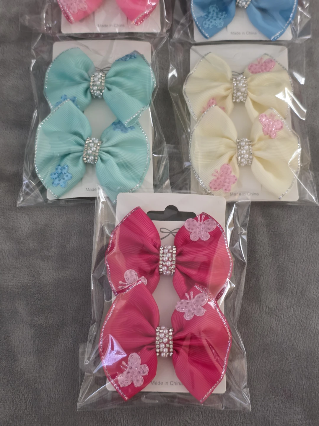 Set of 4 Hair Bows for Kids - photo 2