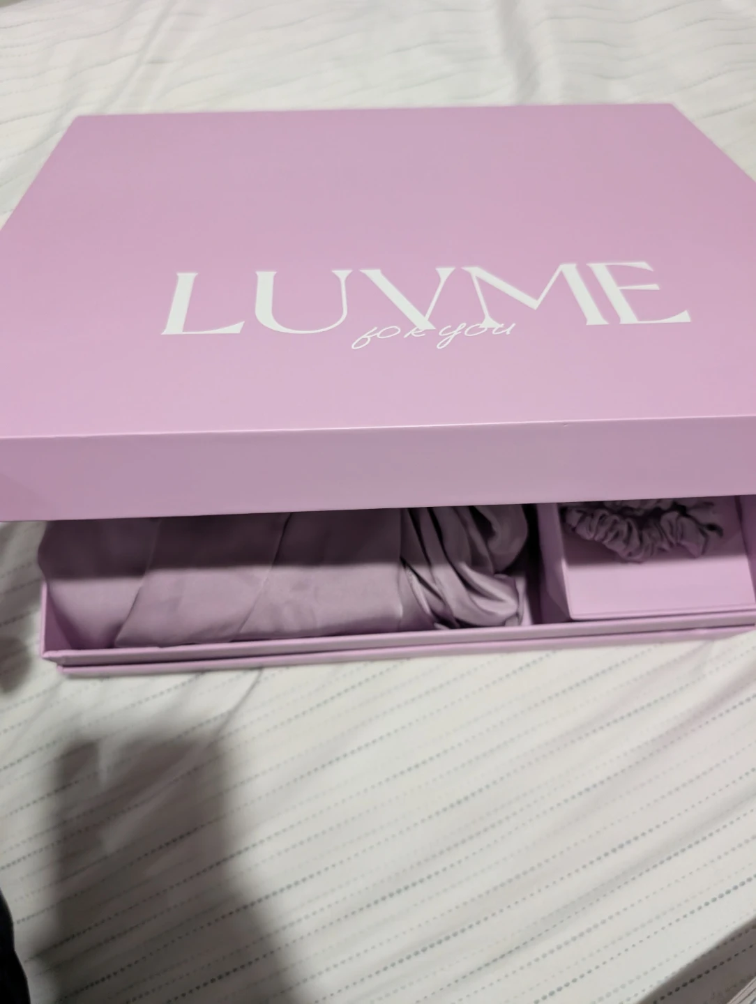 Luvme Satin Robe with Fur Trim - photo 5
