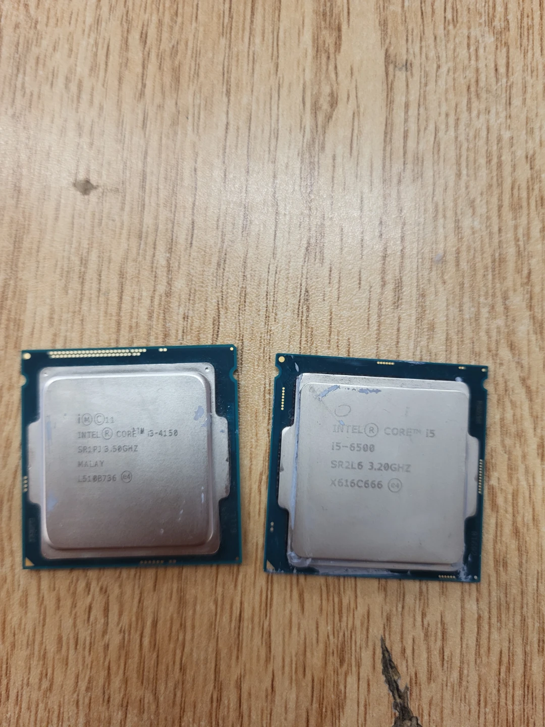 Intel I5-6500 and I3-4150 CPU's