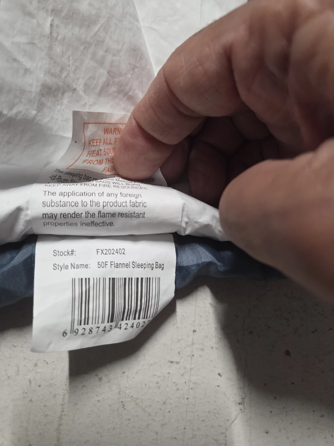 50F Flannel Sleeping Bag - photo 3