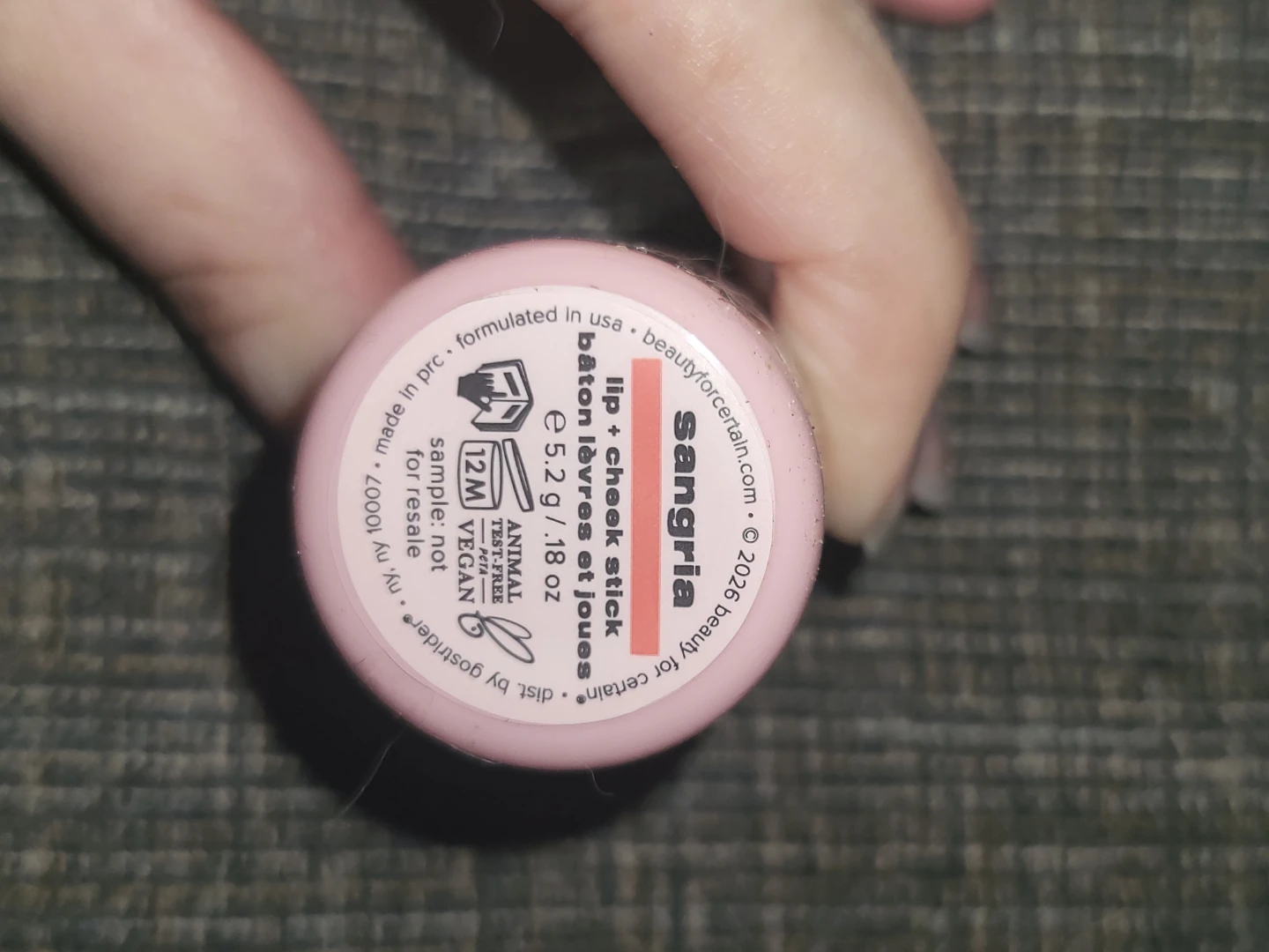 Beauty. For. Certain. Lip + Cheek Stick - Sangria - photo 2