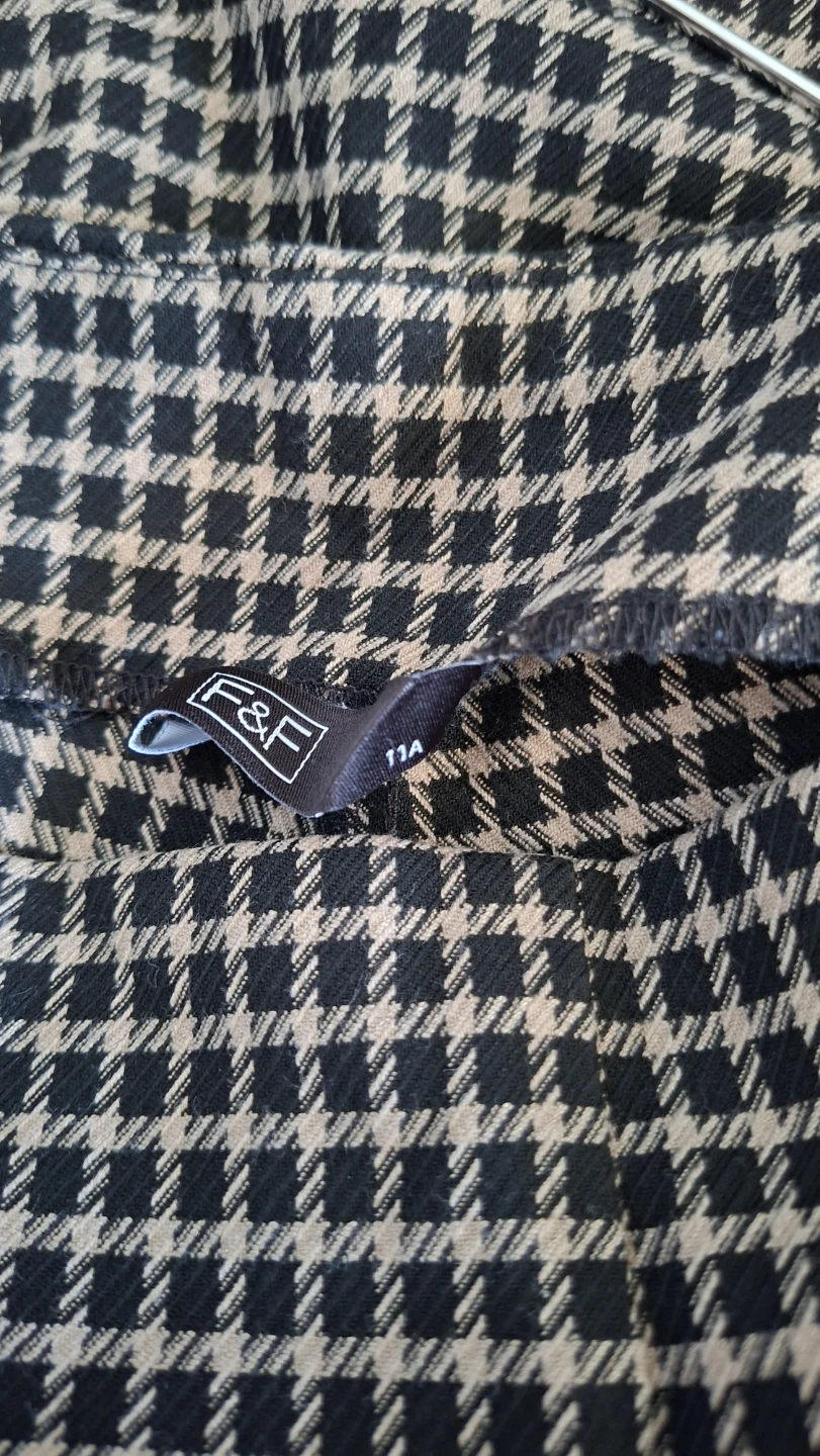 F&F Houndstooth Pants Size 11A - photo 3