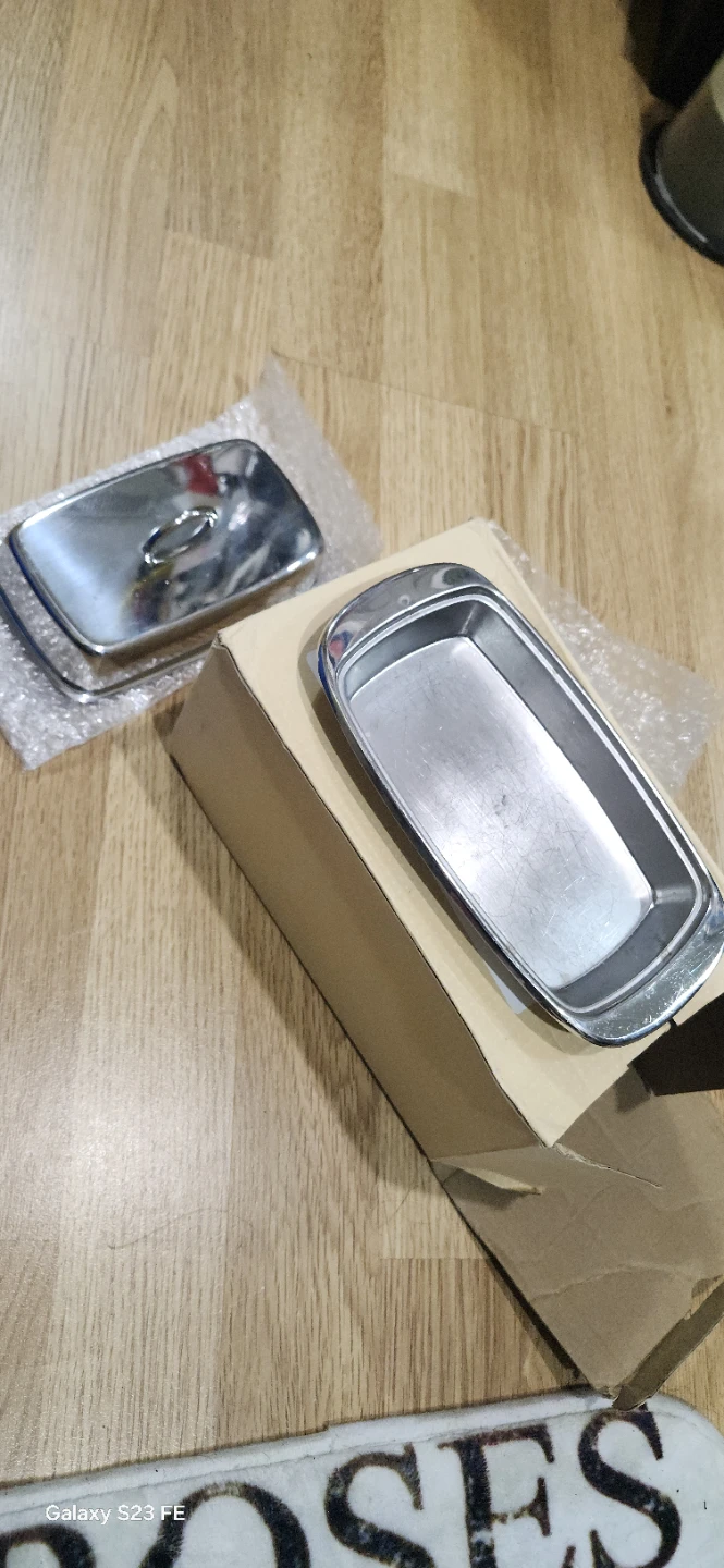 Chrome Butter or cheese Dish with Lid - photo 2