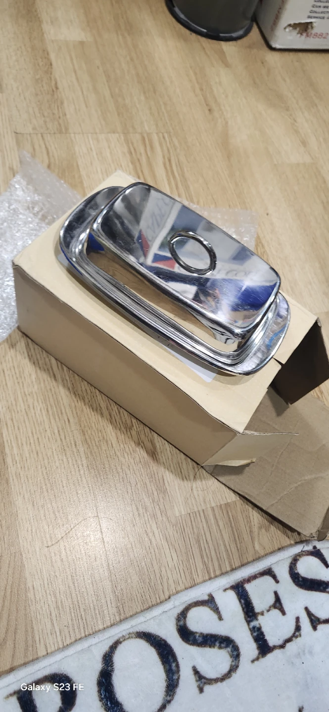 Chrome Butter or cheese Dish with Lid - photo 3