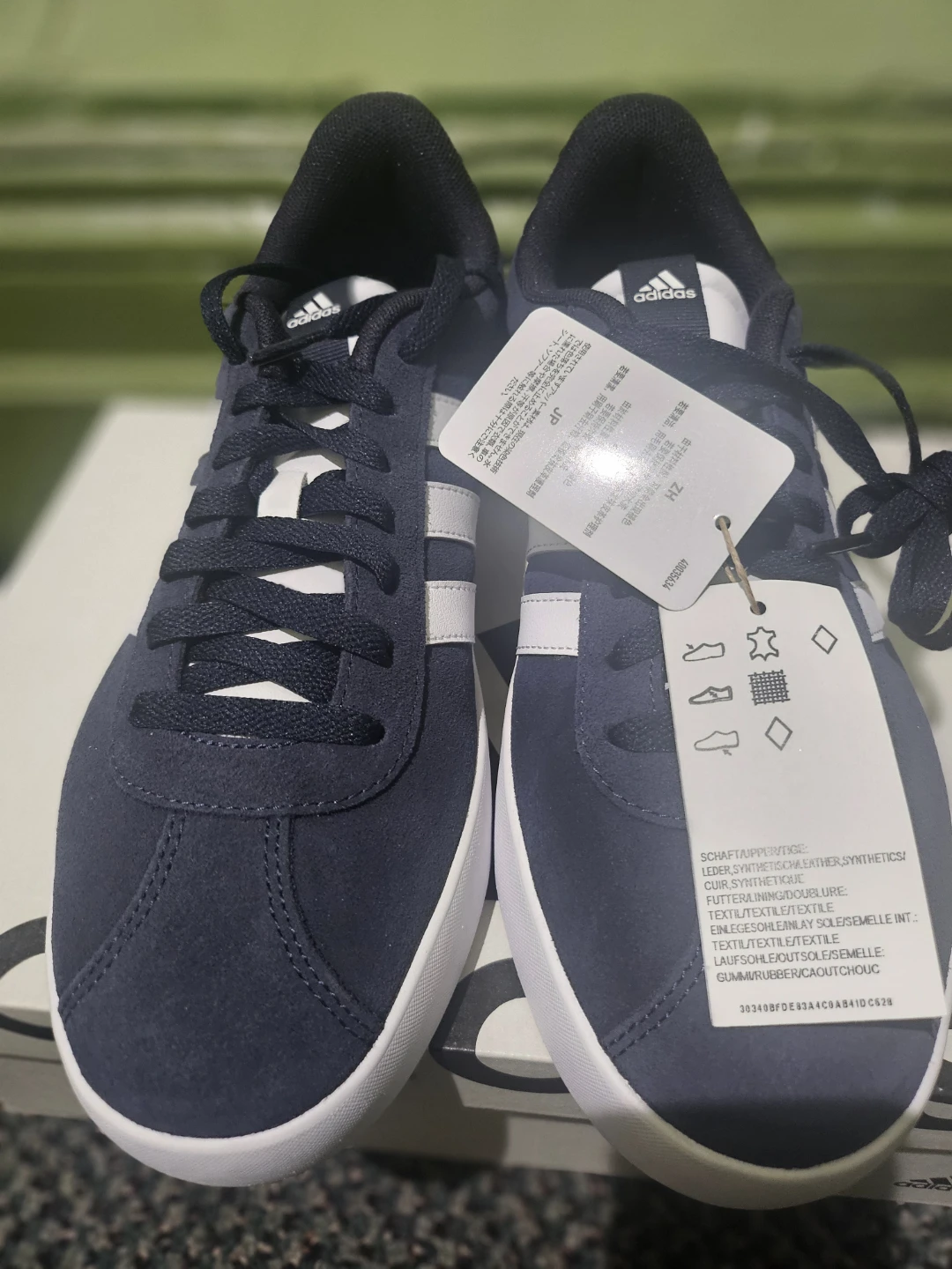 Adidas VL Court 3.0 Skateboarding Shoes Navy White US 9.5 - photo 2