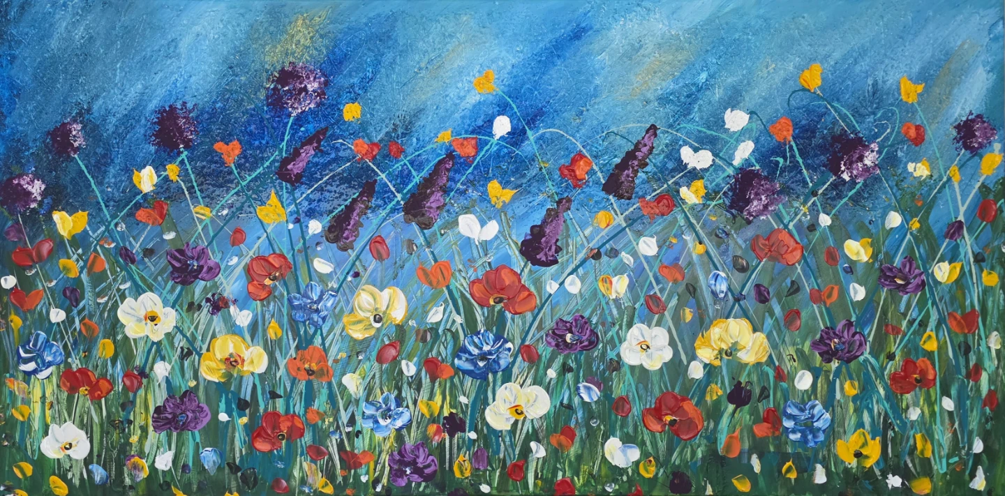 Original hand-painted painting by local Canadian artist Flowers - photo 2
