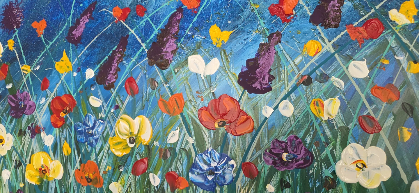 Original hand-painted painting by local Canadian artist Flowers - photo 4