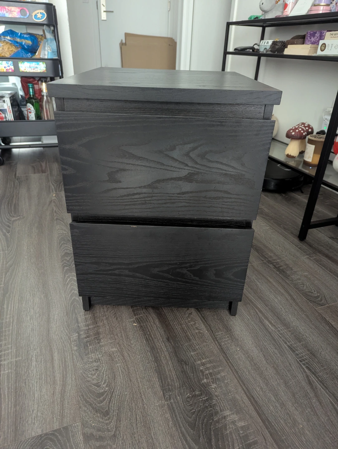 IKEA STORKLINTA Nightstand - Black