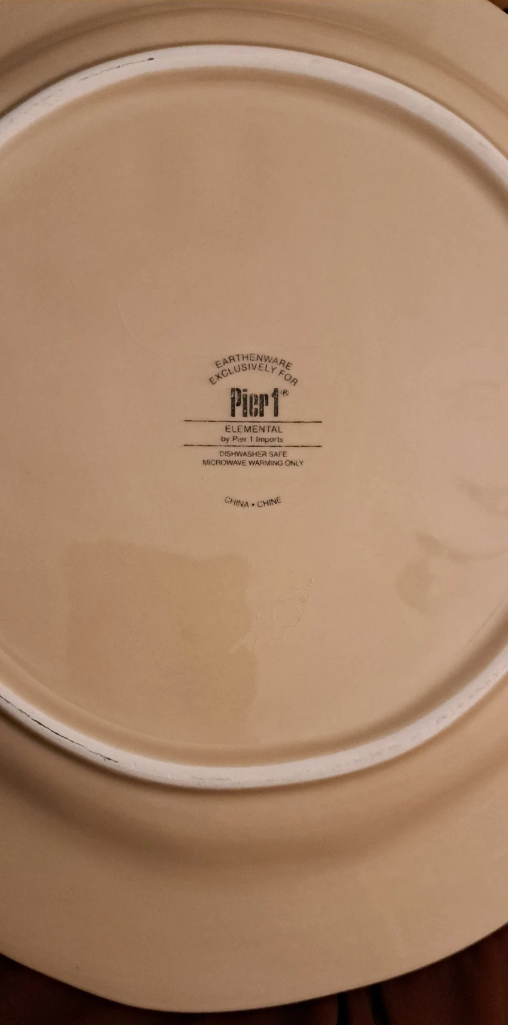 Set of 4 Pier 1 Earthenware Dinner Plates - photo 2