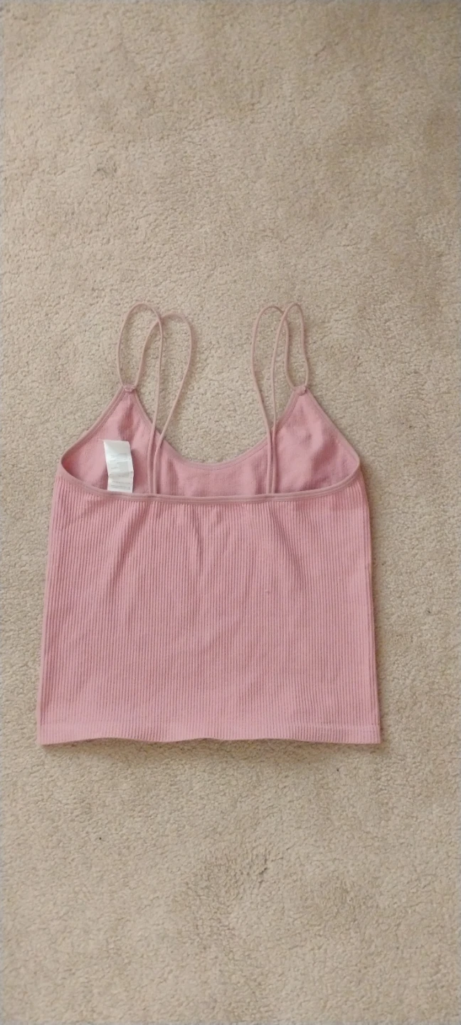 Pink Ribbed Tank Top - photo 2