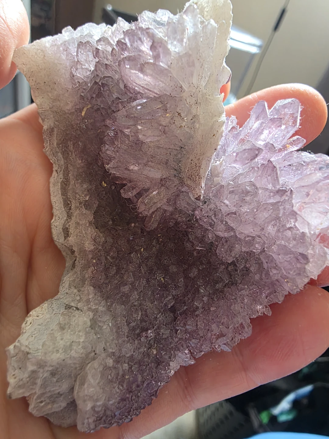 Purple Amethyst Crystal Cluster - photo 2