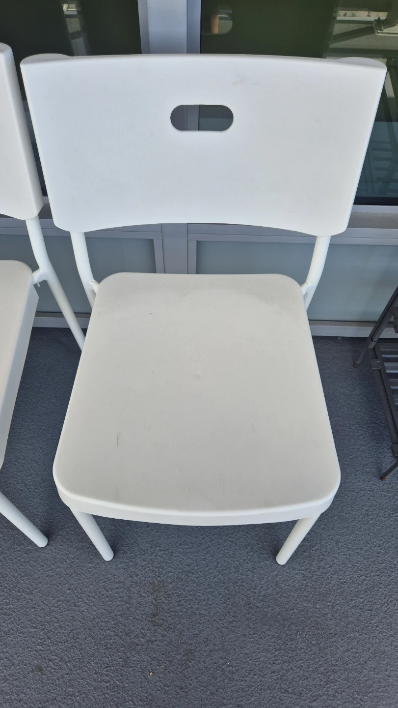 Set of 3 White Chairs