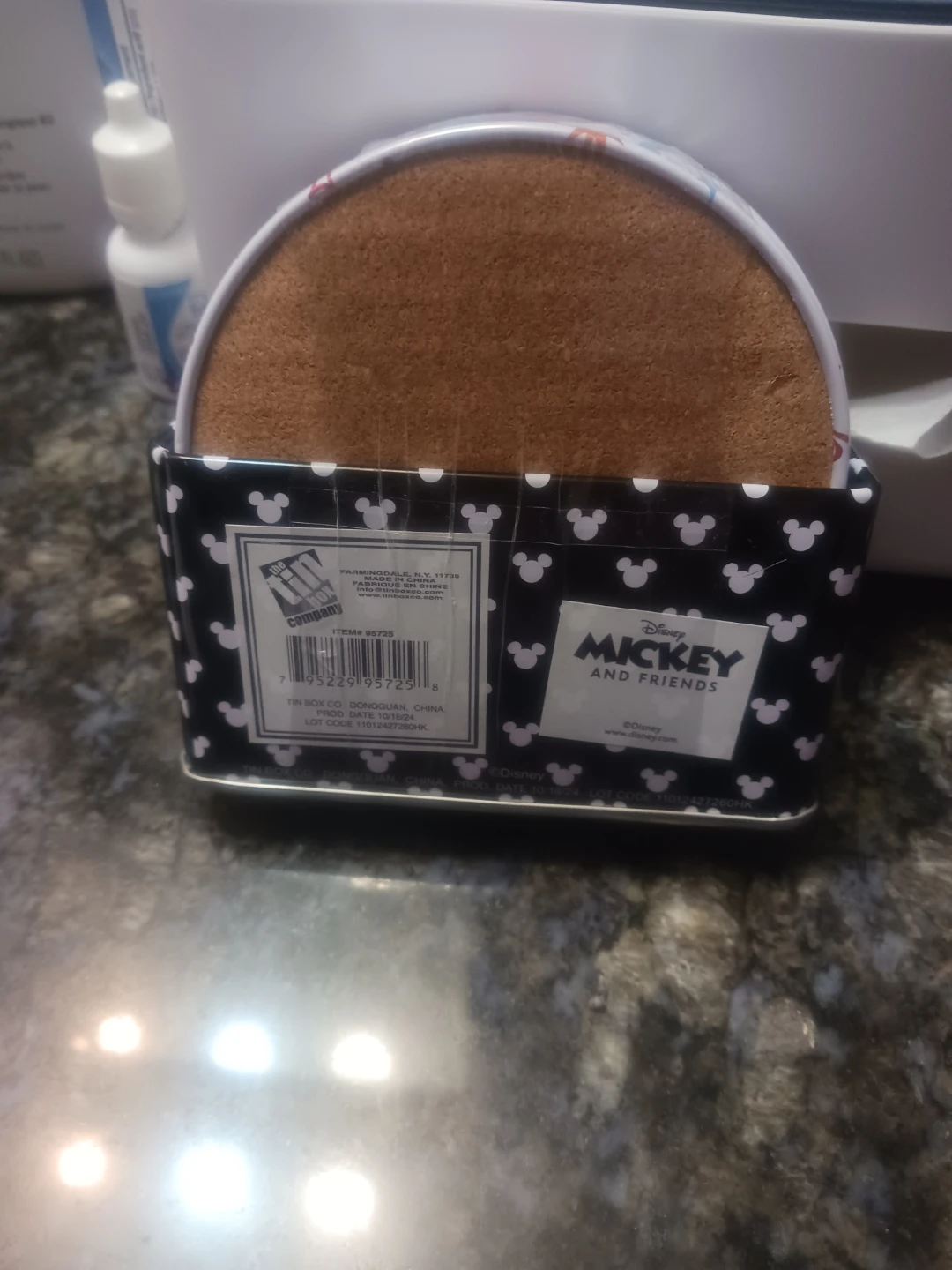 Disney Mickey & Friends 6 Piece Coaster Set with Holder - photo 2