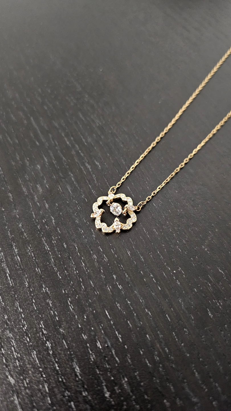 Swarovski Sparkling Dancing Flower Crystal Necklace
