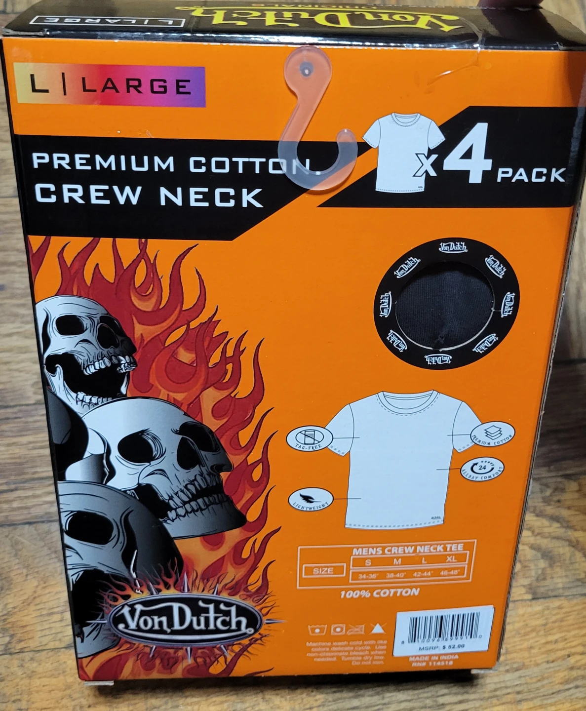 Von Dutch Men's Premium Cotton Crew Neck T-Shirts - 4 Pack - photo 2