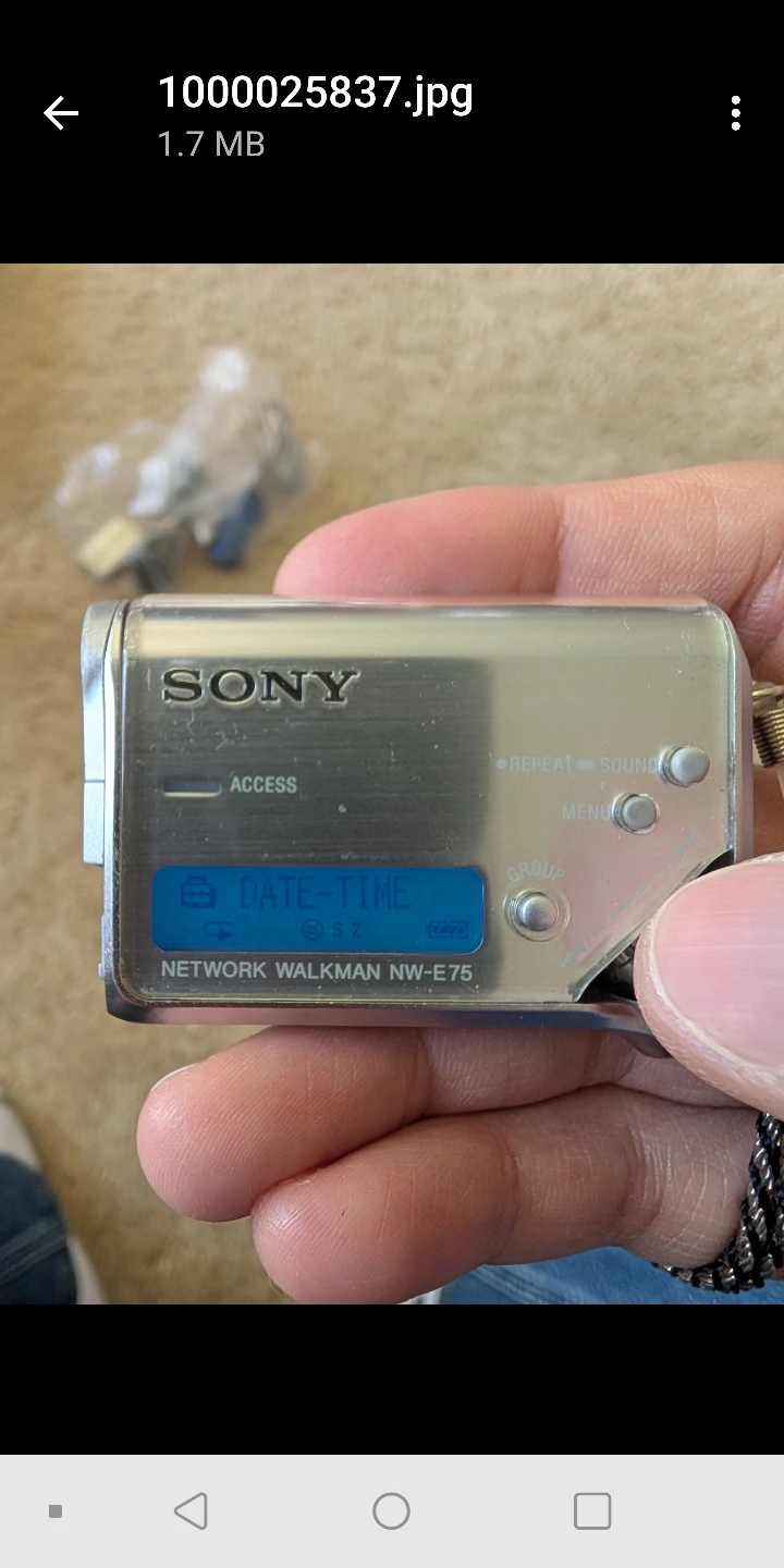 Vintage Sony Network Walkman NW-E75