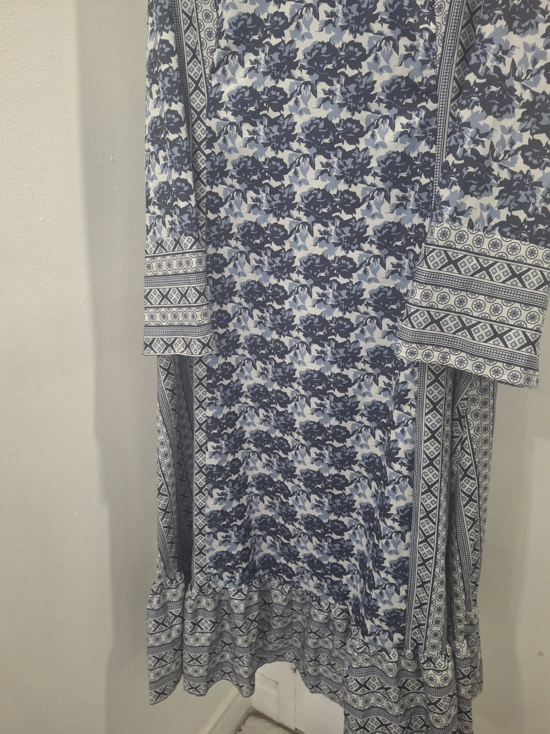 Blue Floral Maxi Dress - photo 4