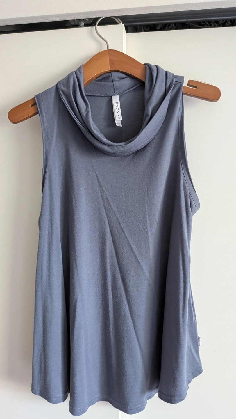 RVCA Sleeveless Cowl Neck Top