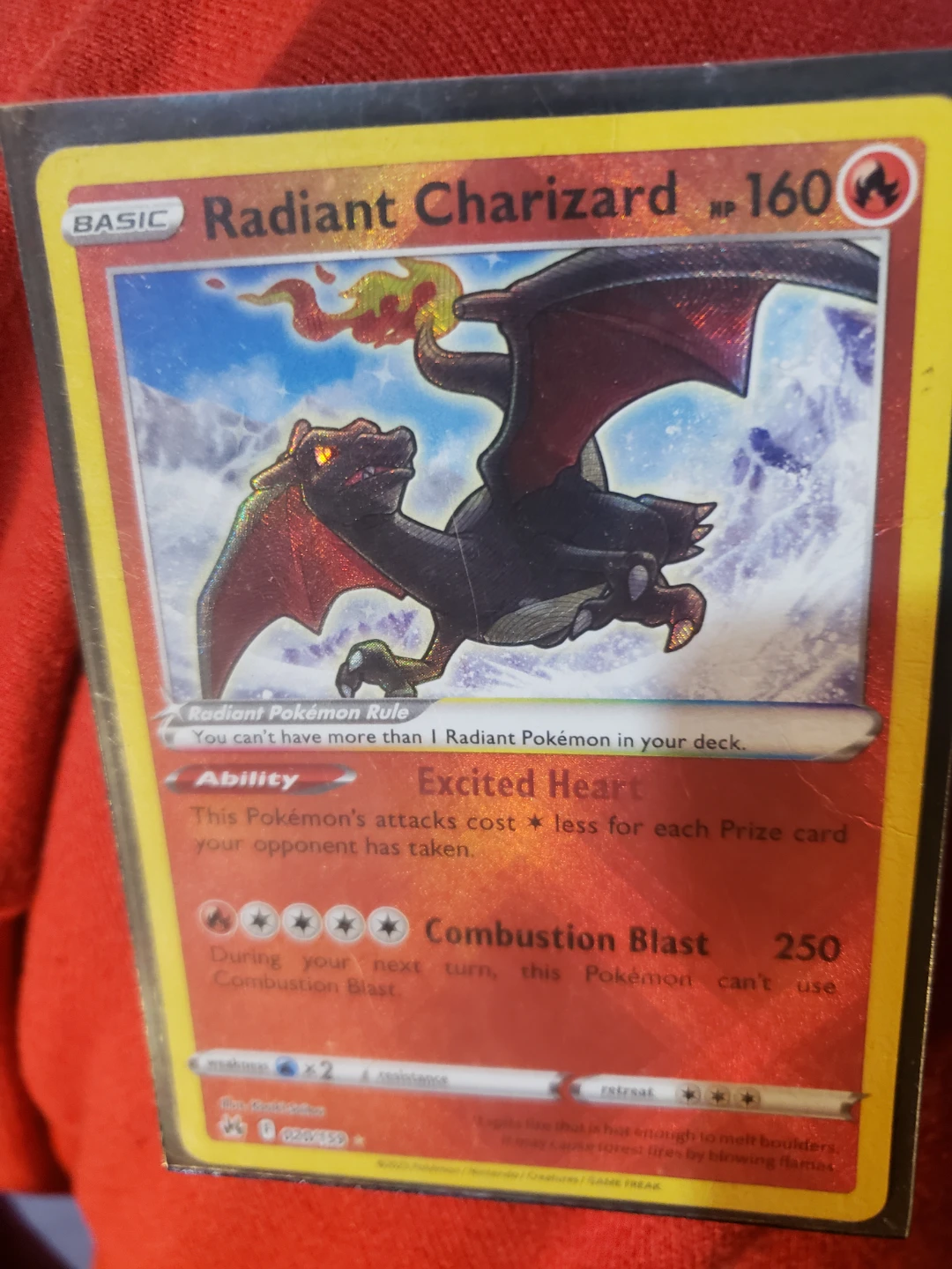 Pokémon TCG Radiant Charizard Crown Zenith 020/159 Holo