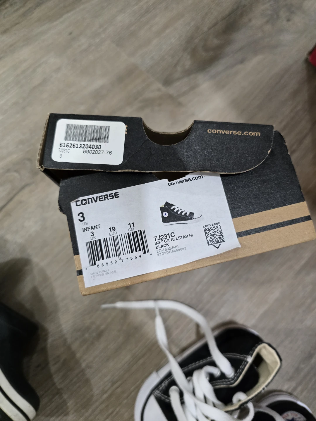 [BRAND NEW] Infant Converse with Box - Size 3C - photo 4