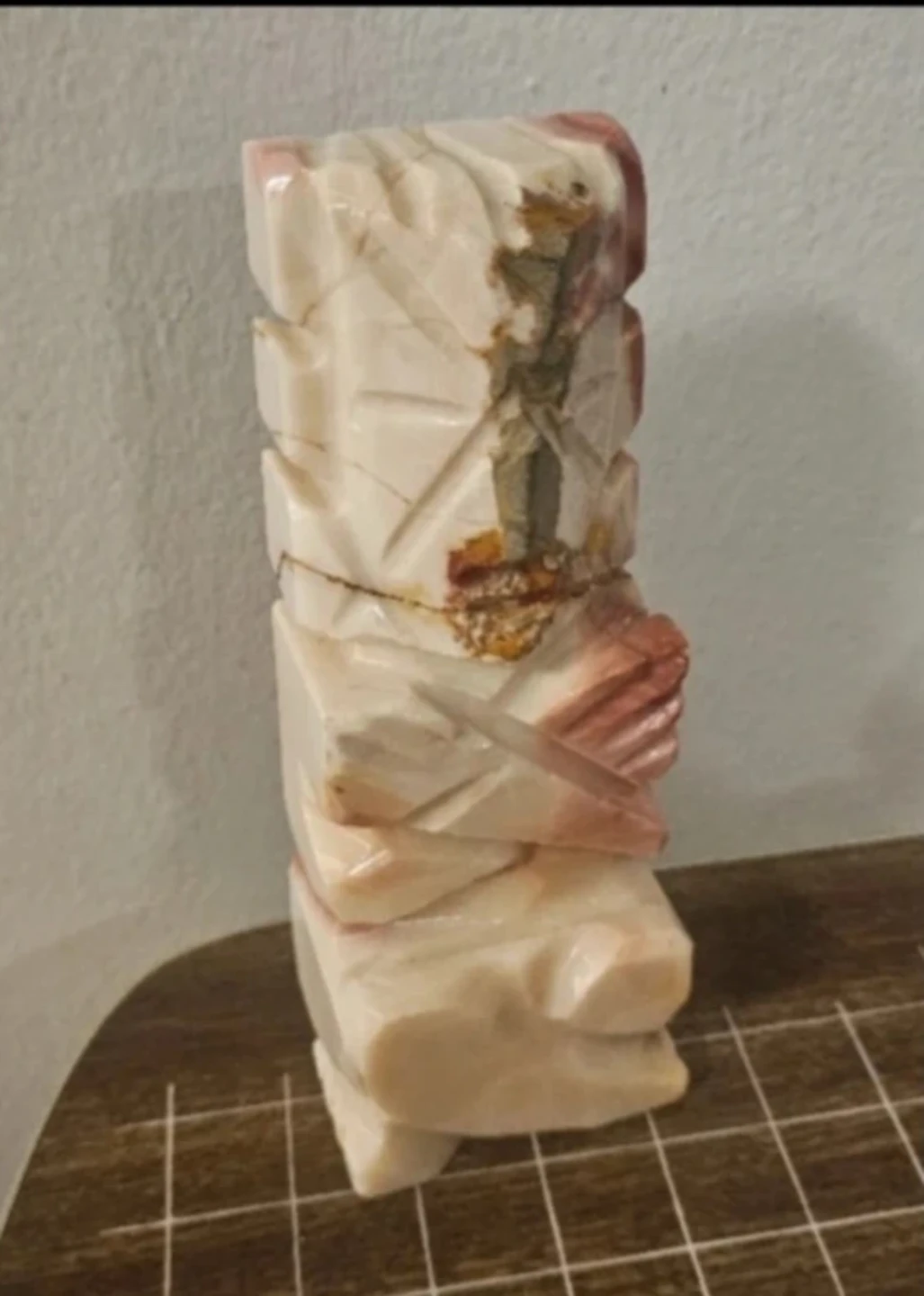 Unique Marble Moai Inspired Statue - photo 2