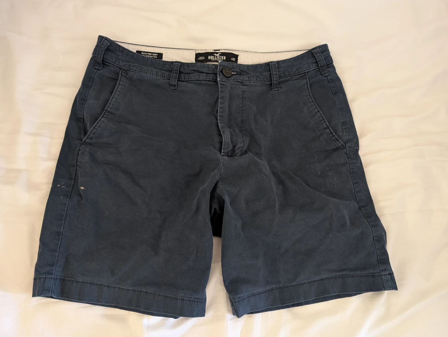 Hollister Men's Shorts Chinos Beach Prep Comfy 100% Cotton W32