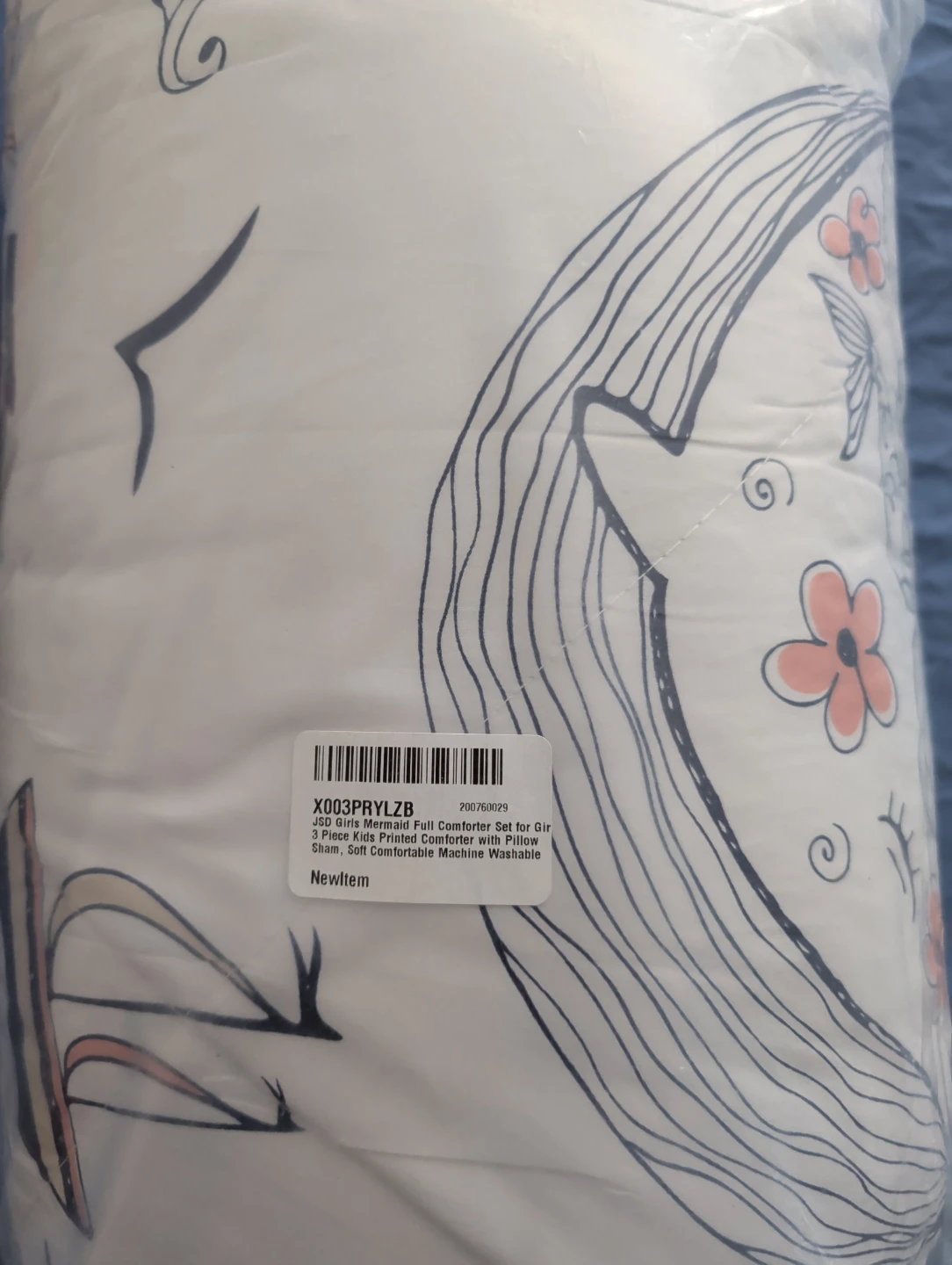 JSD Girls Mermaid Full Comforter Set - photo 2
