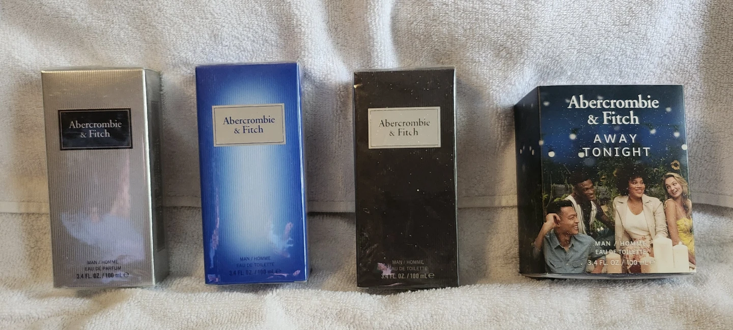 4 Abercrombie & Fitch Men Cologne New and Sealed.