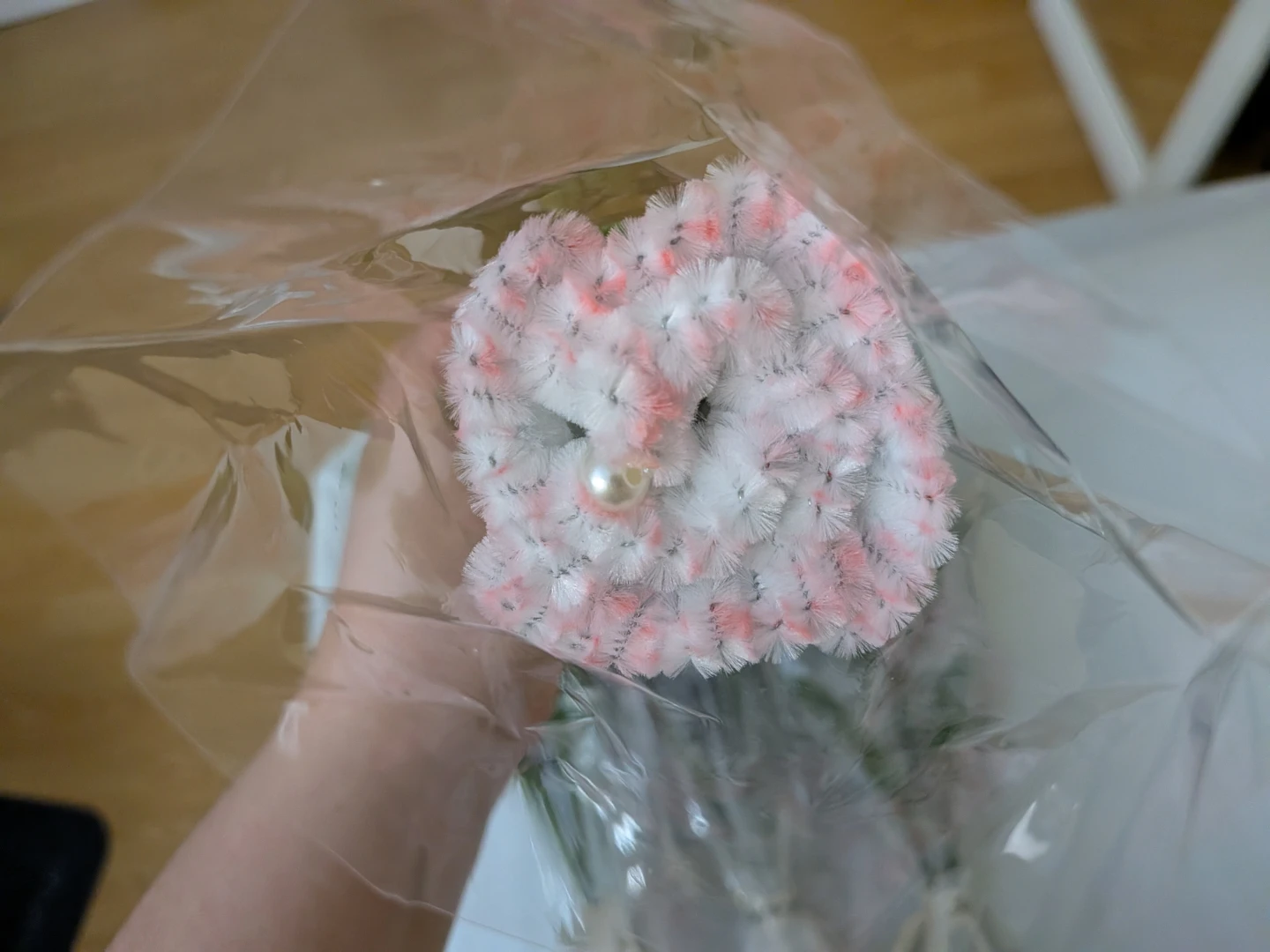 Set of 4 Faux Flowers- Blue, Pink, Purple, White - photo 3