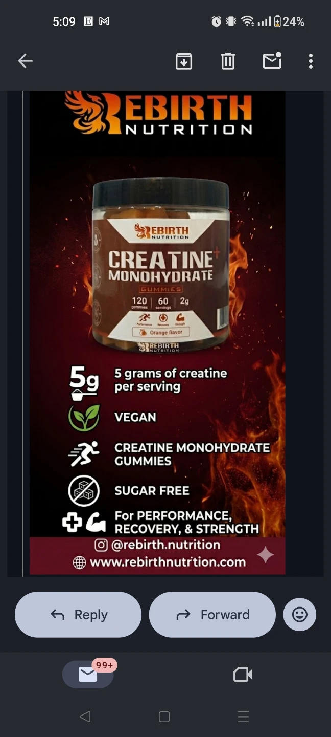 Rebirth Nutrition Creatine Monohydrate Gummies - photo 3