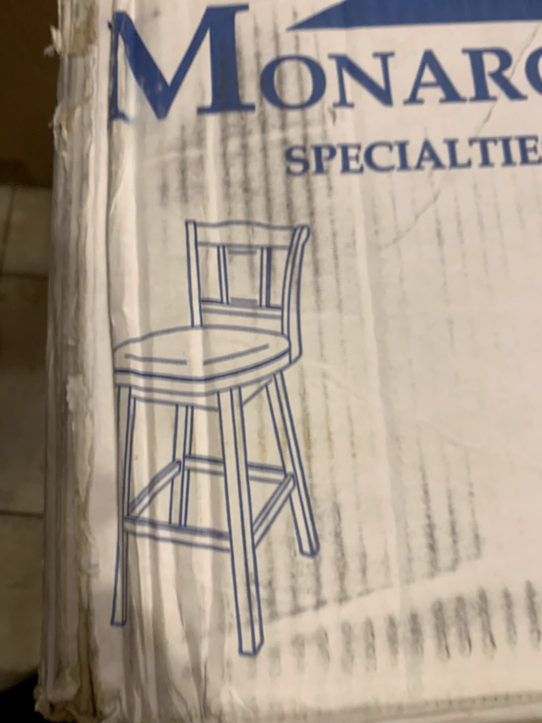 Monarch Specialties Barstool I 1233 White - photo 2