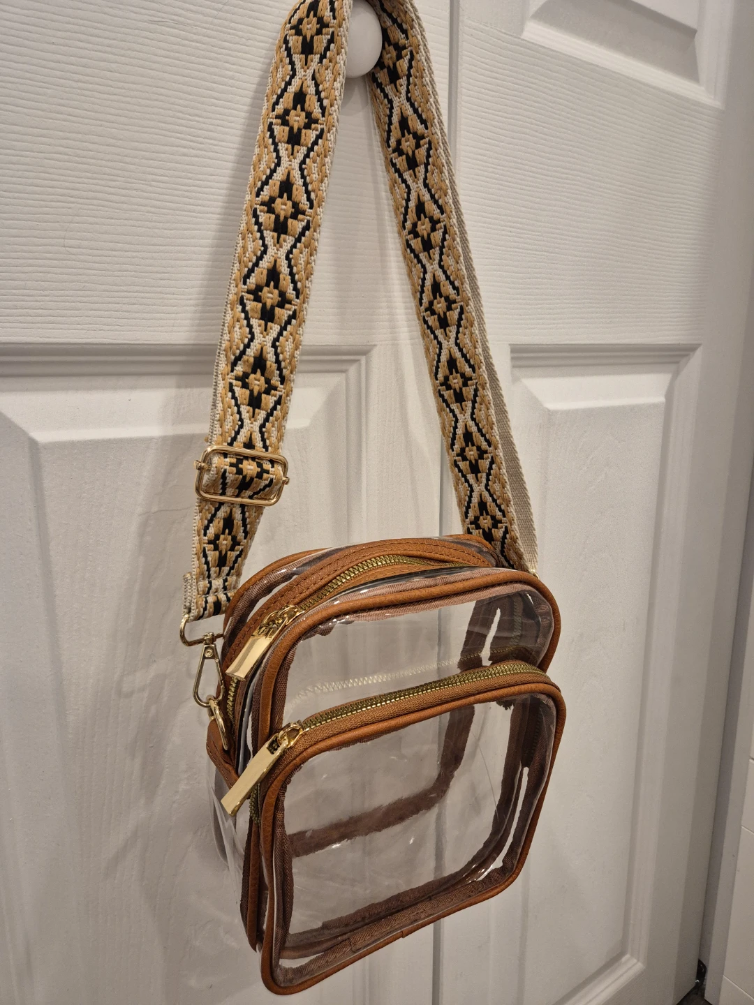 Clear crossbody bag (for stadium)