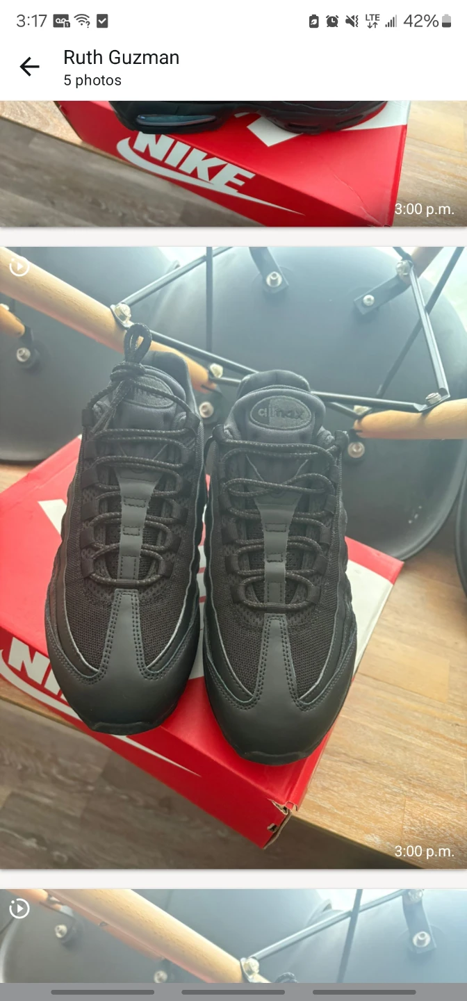 Nike Air Max 95 Big Bubble Sneakers Black - photo 2