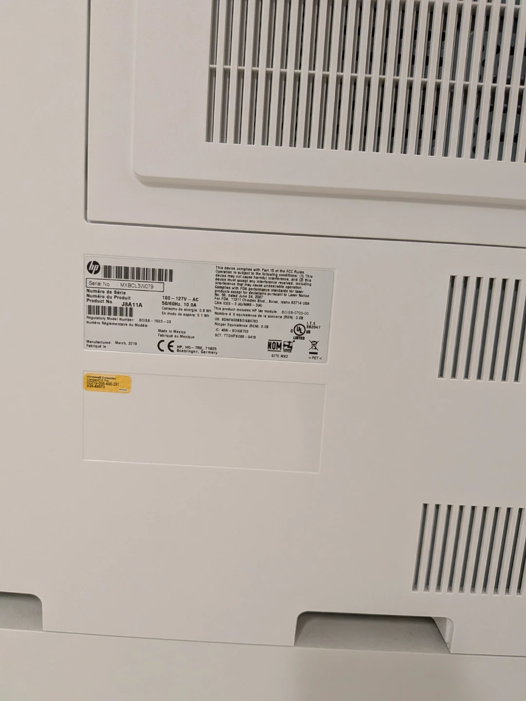 HP LaserJet Enterprise MFP M725f Printer - photo 4