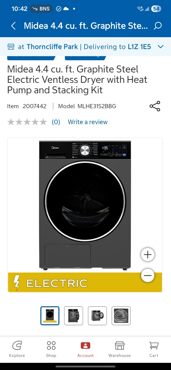 Midea washer dryer stacking kit