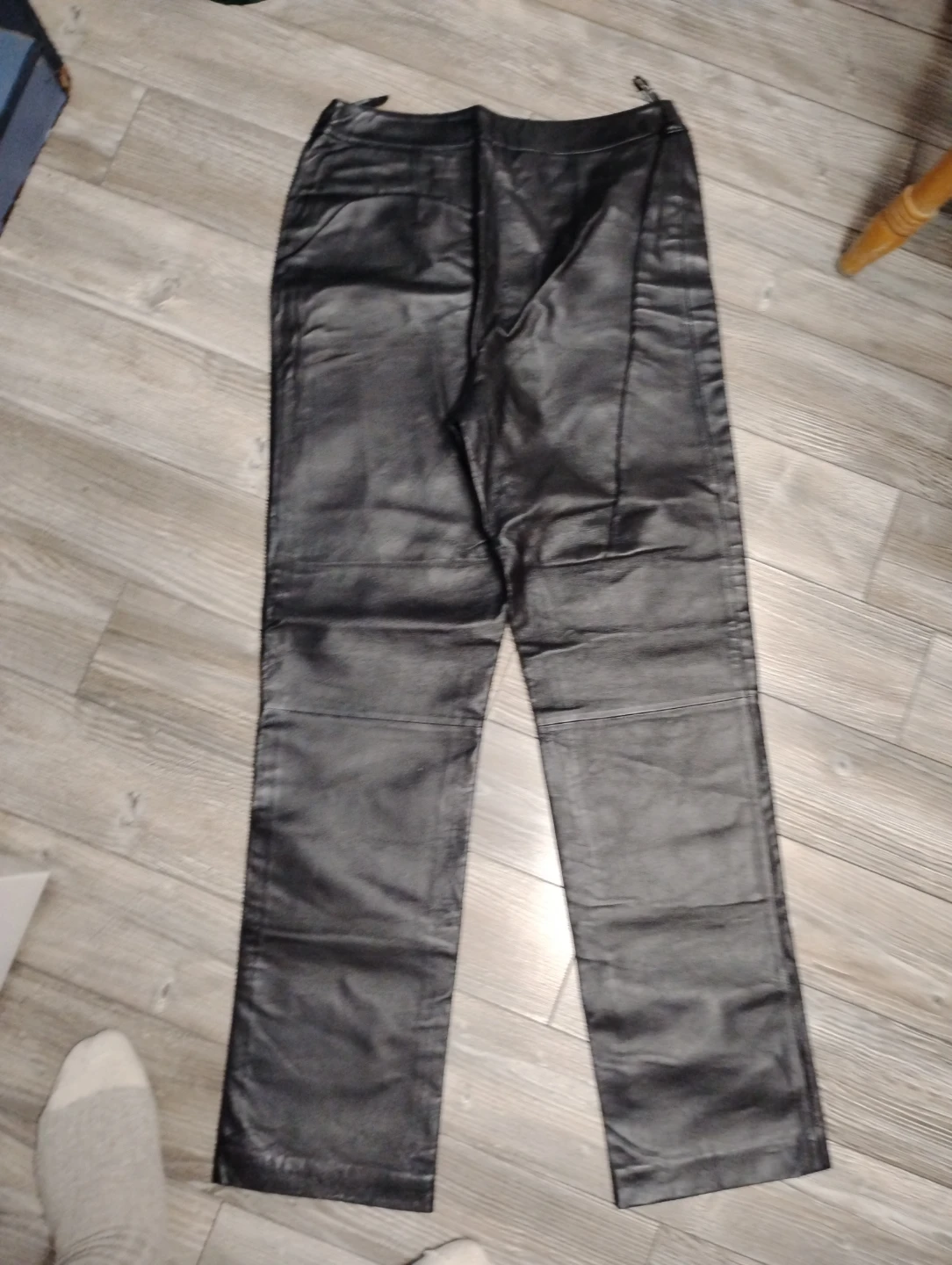 Nygård Collection Black Leather Pants Size 8