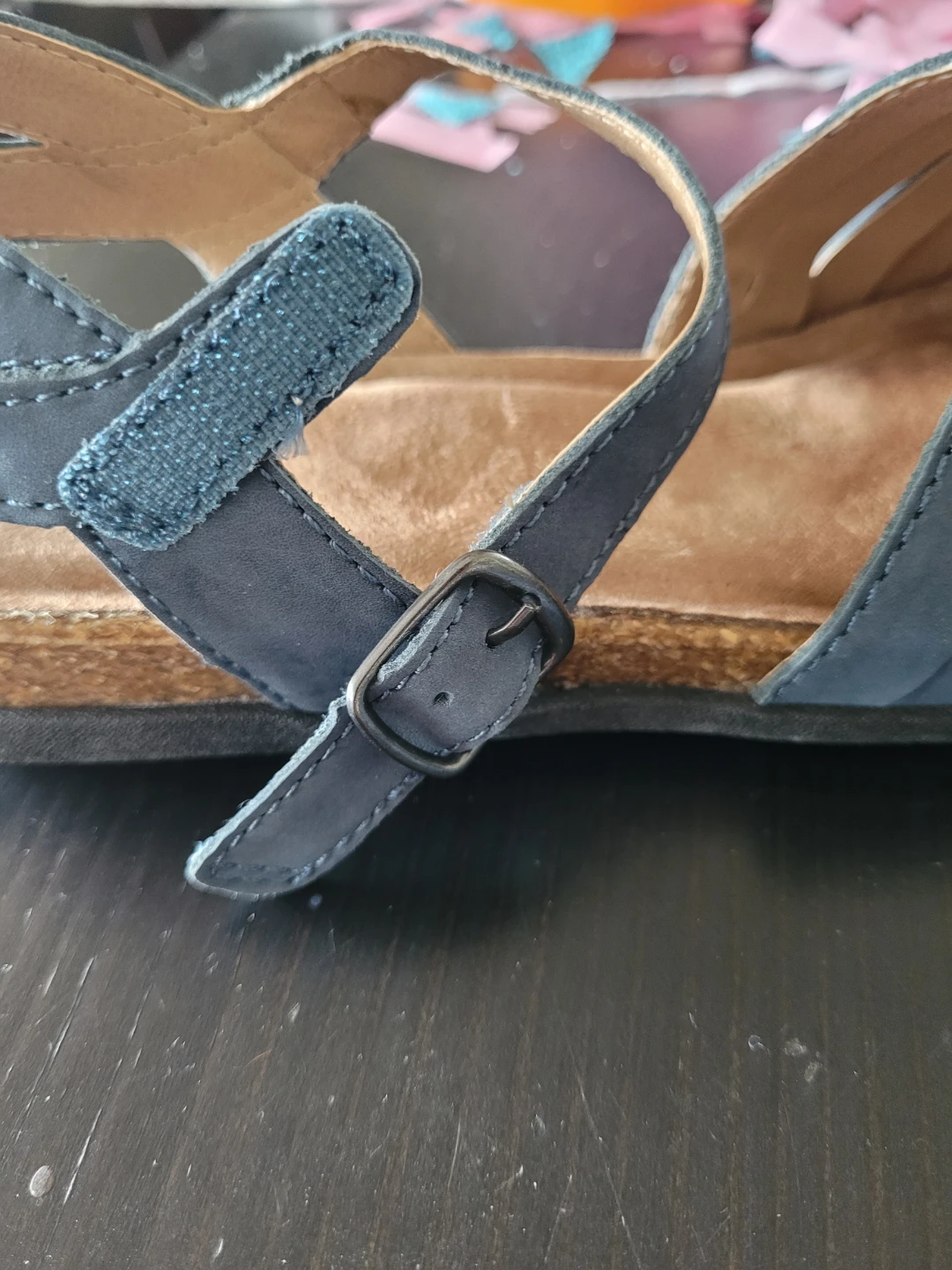 Earth Origins Women's Blue Suede Sandals - photo 4