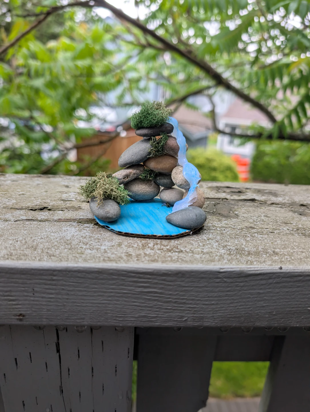Miniature Stone Waterfall Diorama - photo 4