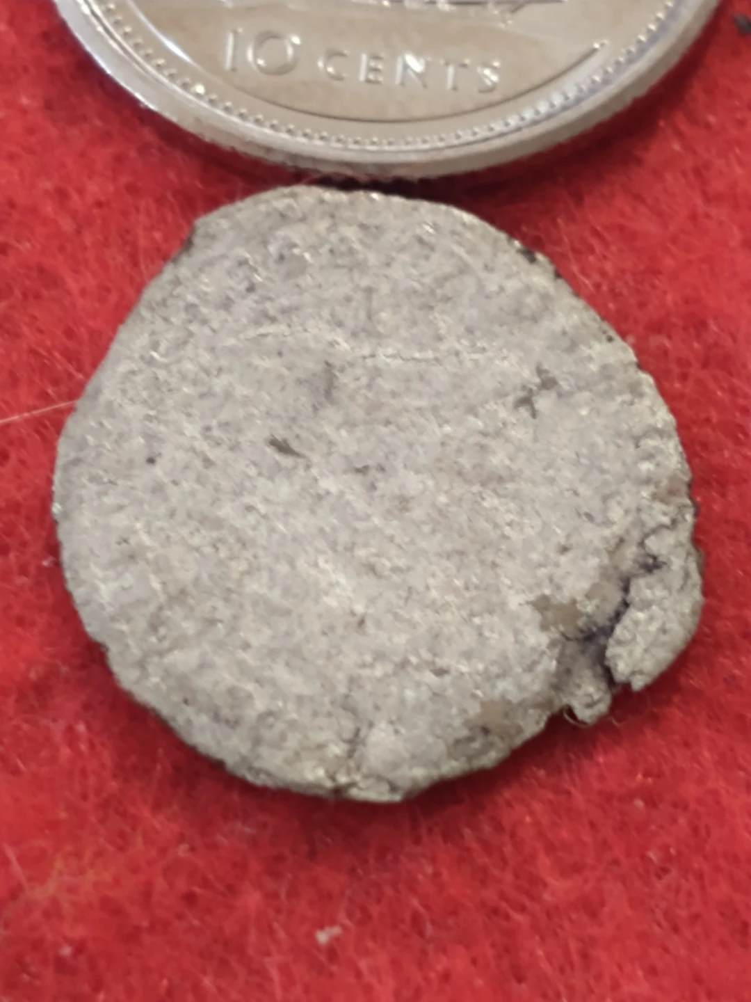 Heavily worn, unattributed medieval European silver coin - photo 2