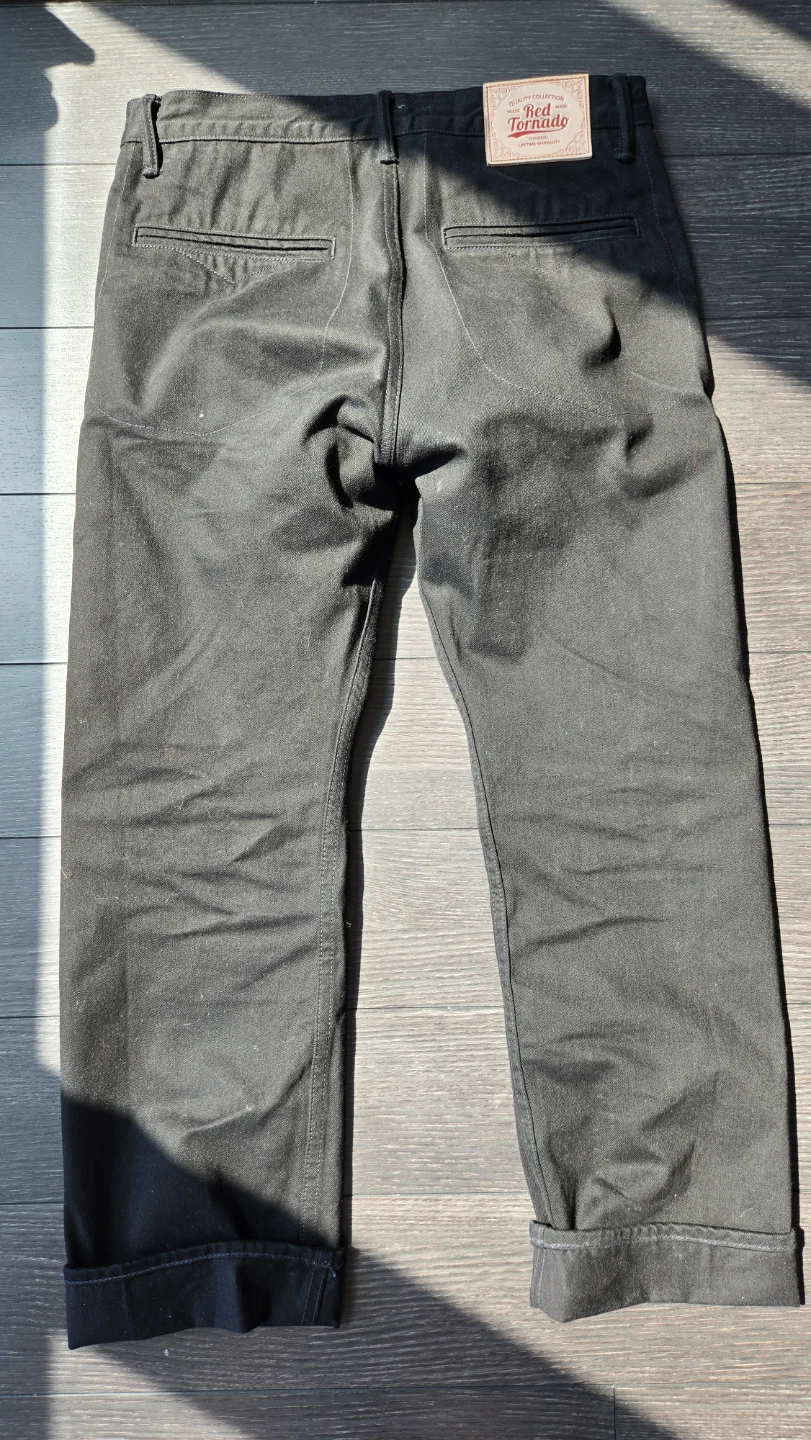Red Tornado Black Selvedge Officer Jeans W32 L30 - photo 2