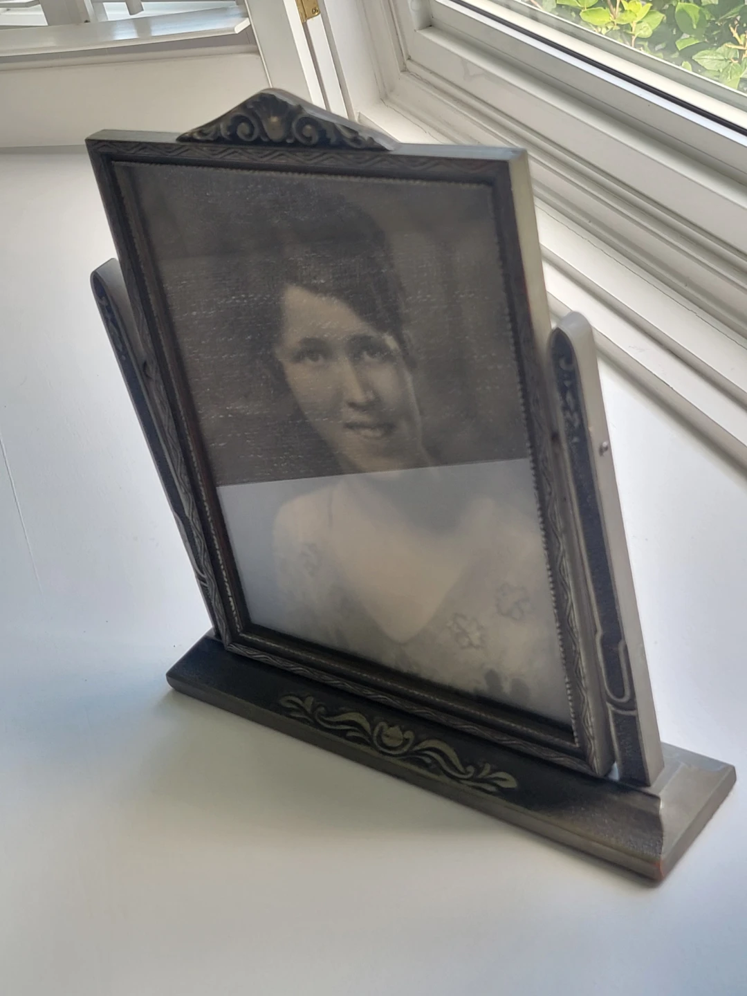 Vintage Art Deco Wood Swivel Picture Frame.  8 x 10 Frames - photo 5