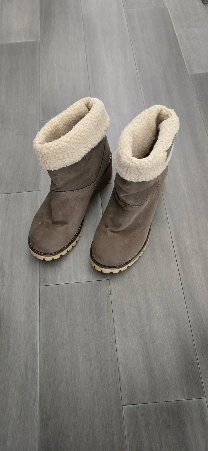 Brown Suede Winter Boots with Shearling Lining - photo 2