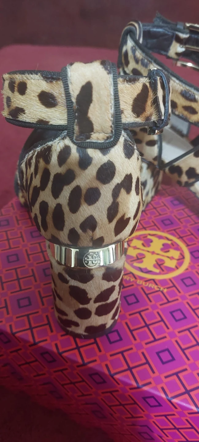 Tory Burch Leopard Print Heeled Sandals⚽ - photo 3