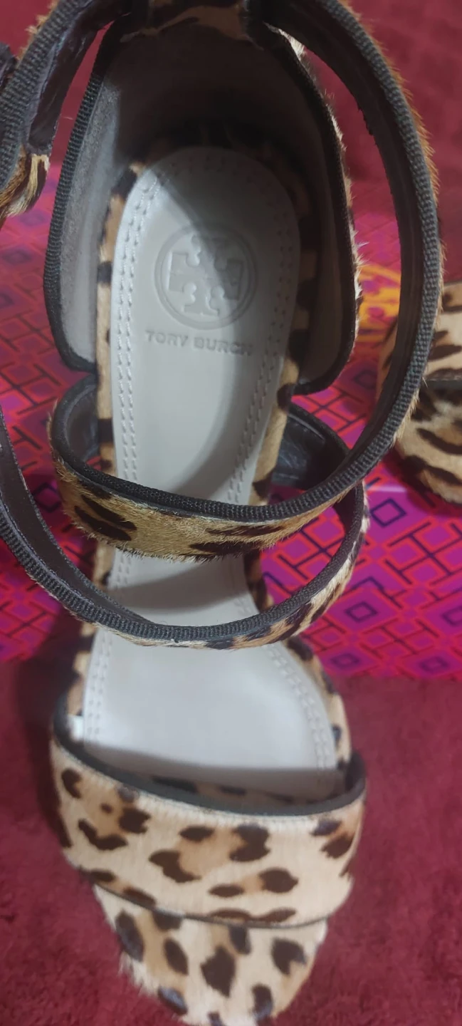 Tory Burch Leopard Print Heeled Sandals⚽ - photo 5