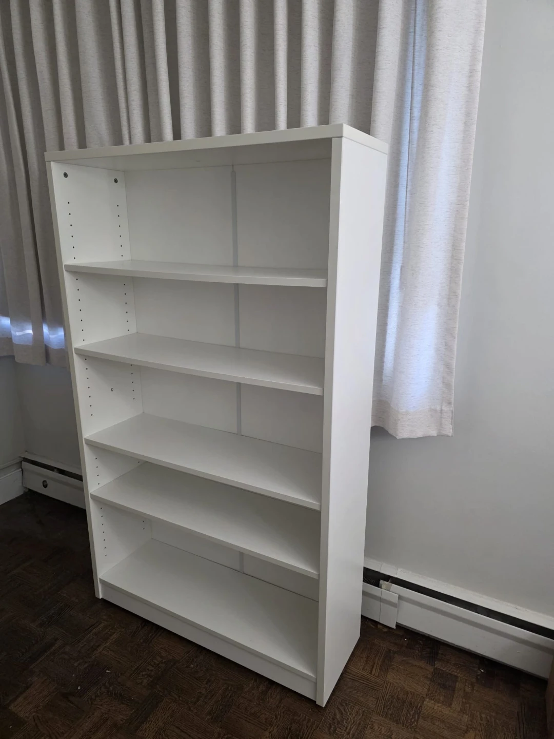 White bookshelf
