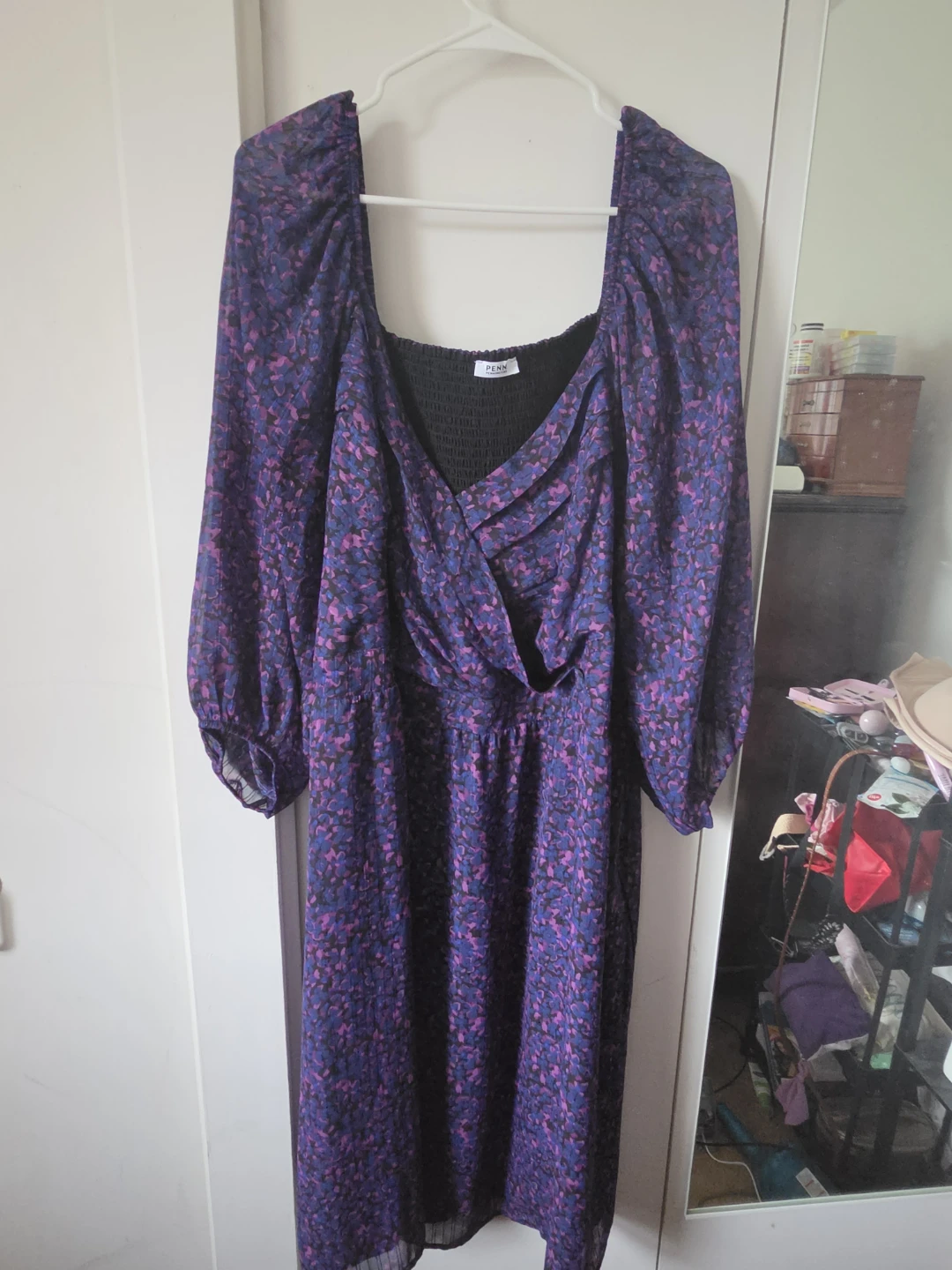 Penningtons Floral Square Neck Dress